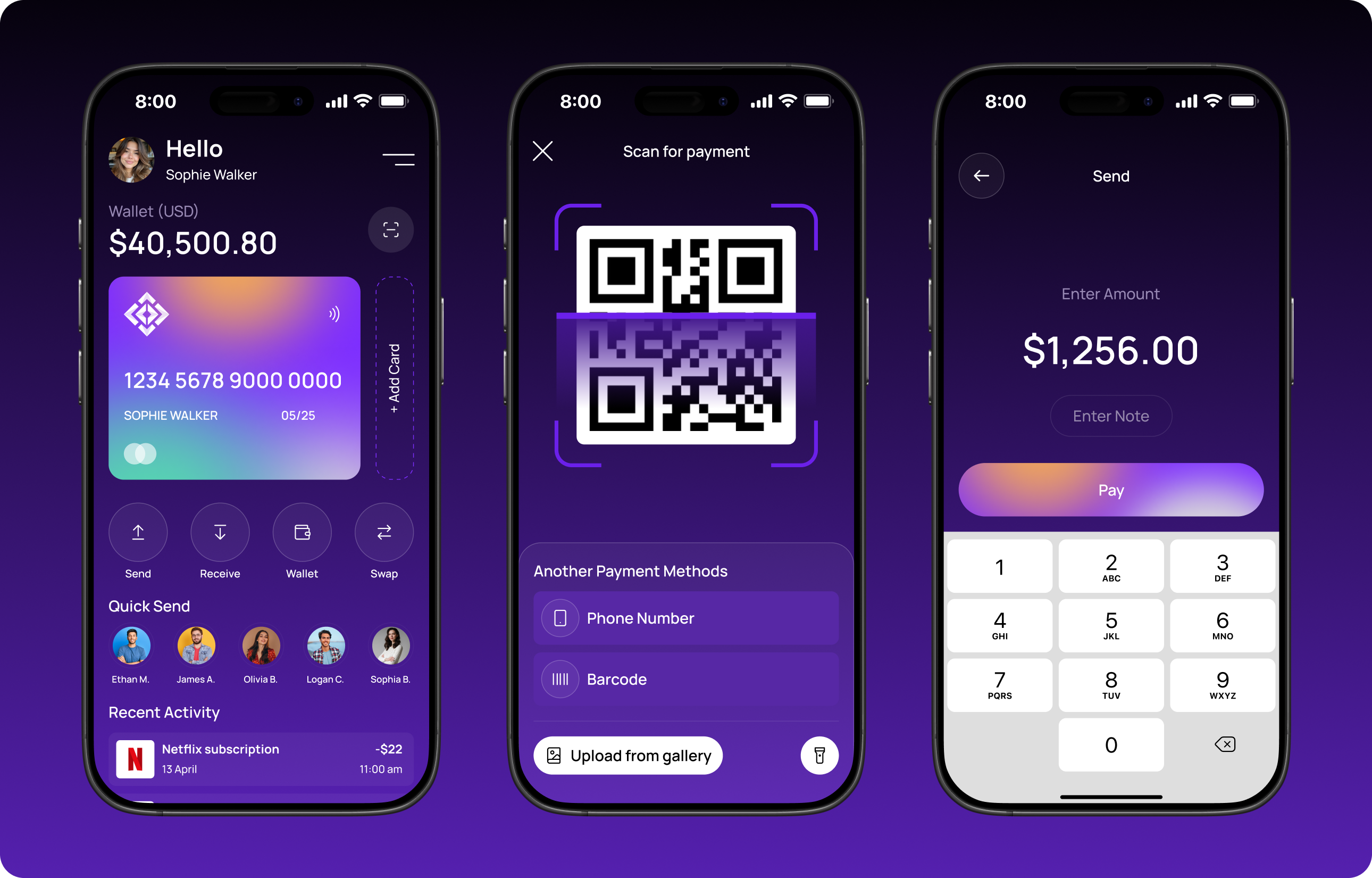 Digital Wallets app - seamless property management interface