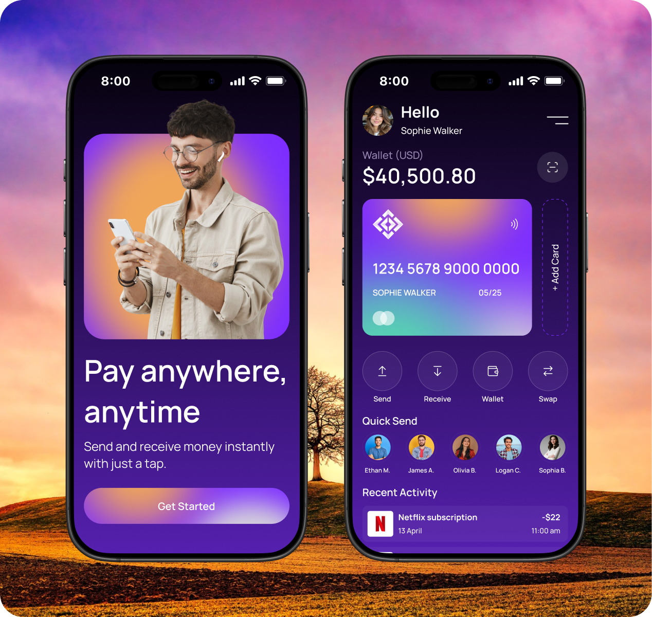Digital Wallets app - real-time property listing updates