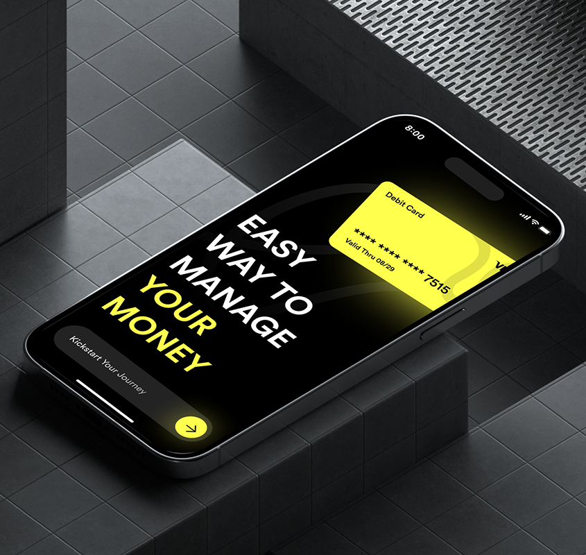 Finovia app analytics screen - personal finance management