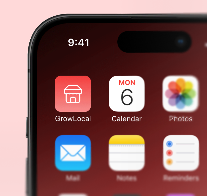 Grow Local app deals screen - exclusive local offers