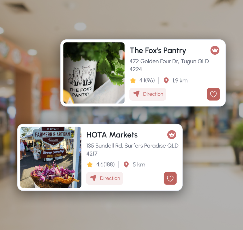 Grow Local app - intuitive user interface for local commerce