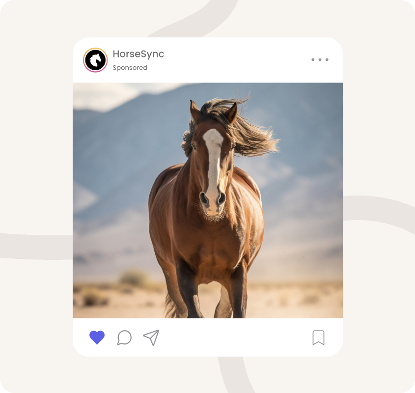 Horse Sync app community engagement screen