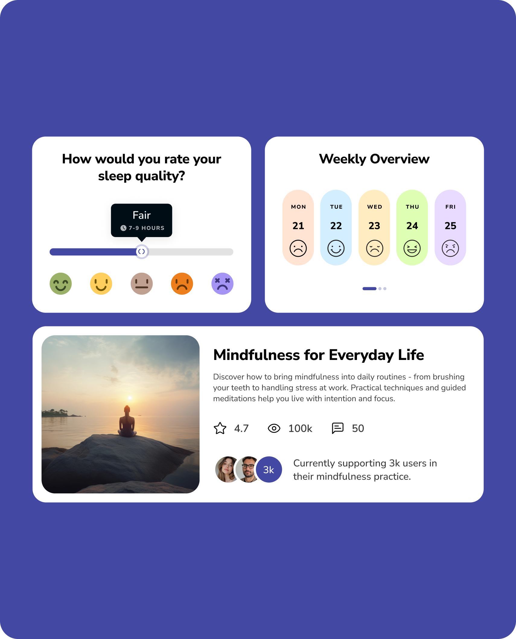 Meditation Library with Stress Relief Sessions