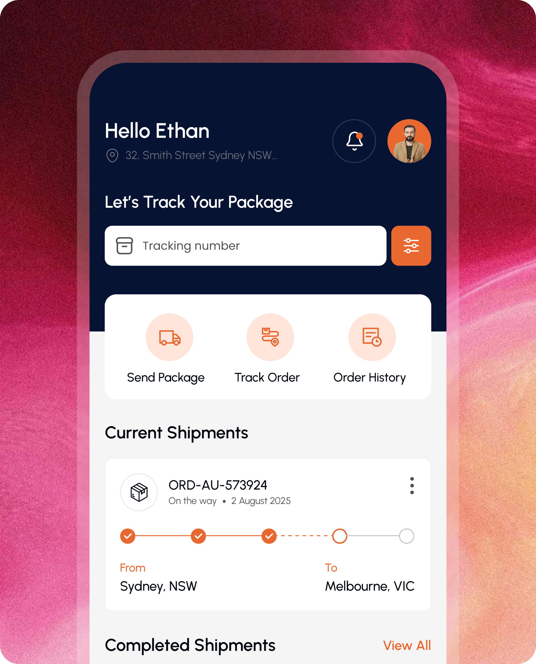 Enhancing Logistics Efficiency | Smart Order and Delivery Tracking App