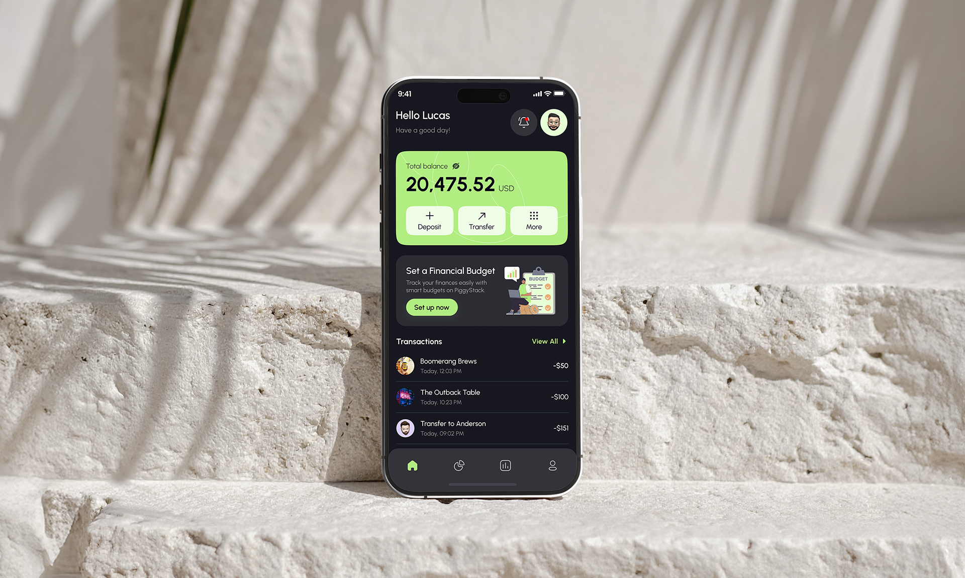 PiggyStack app introduction - take control of personal finances