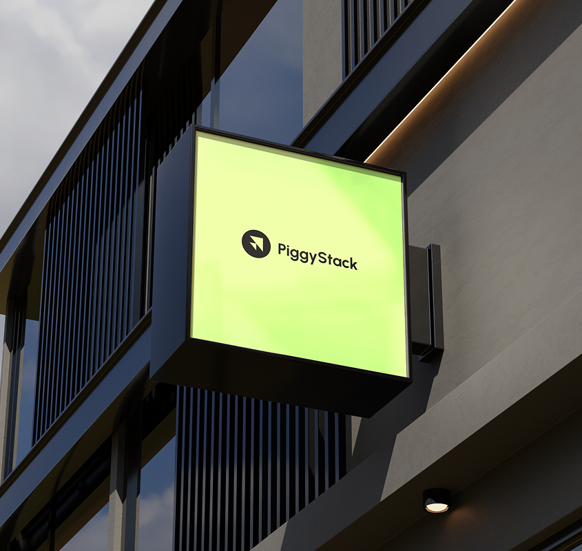 PiggyStack app dashboard - personal finance overview