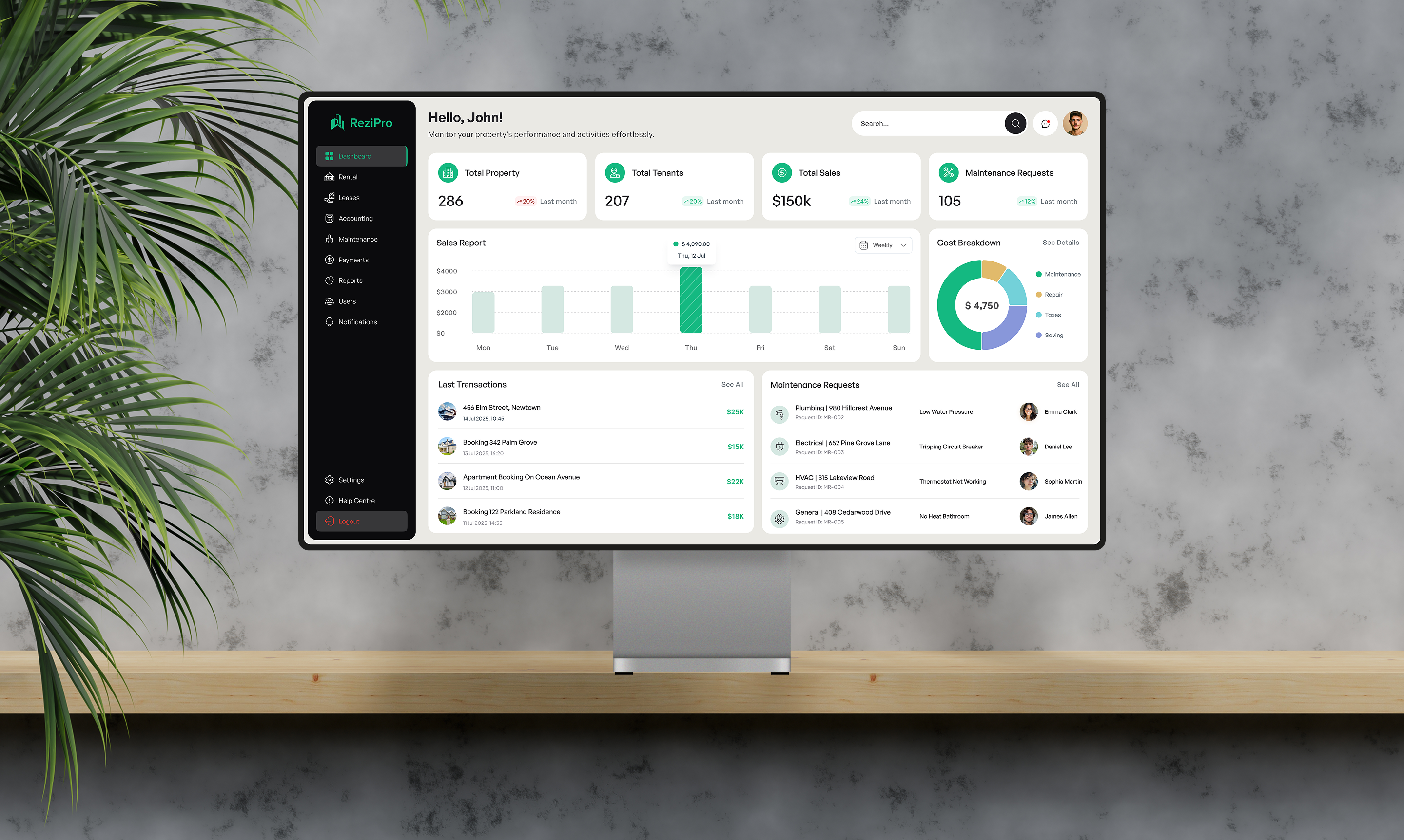 Smart property management app - seamless booking and tenant management