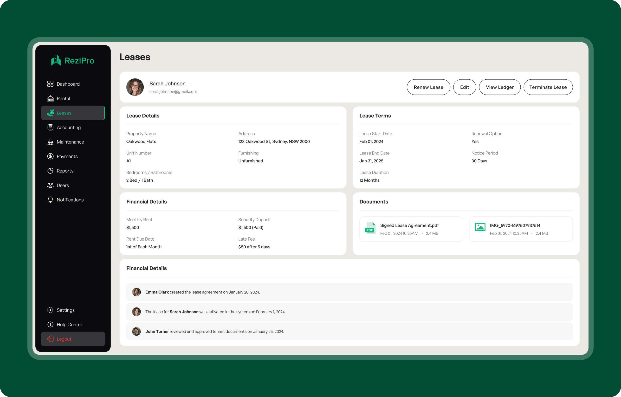 Property management app - centralized operations platform