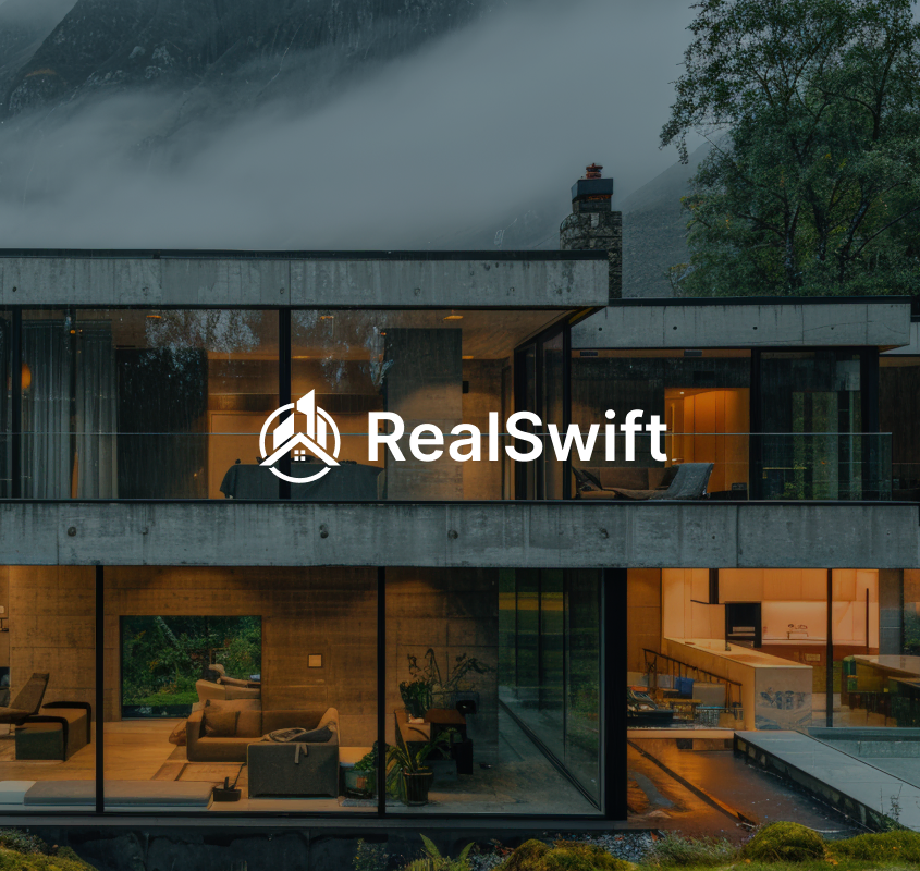 RealSwift app dashboard - property listing overview