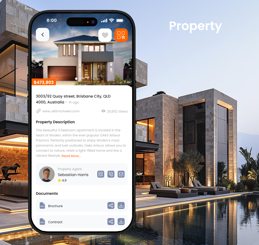 RealSwift app - real-time property listing updates