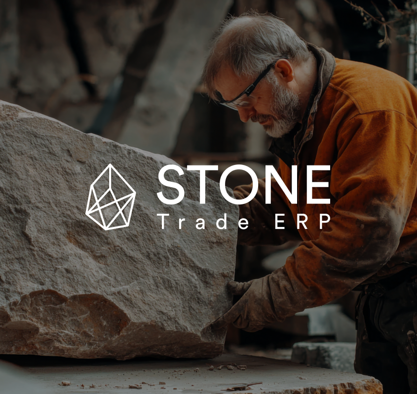 Stone Trade ERP dashboard - manage stone inventory and orders