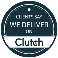 Clutch badge: Clients Say We Deliver