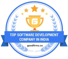 GoodFirms badge: Top Software Development Company in India