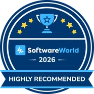 SoftwareWorld badge: Highly Recommended 2026